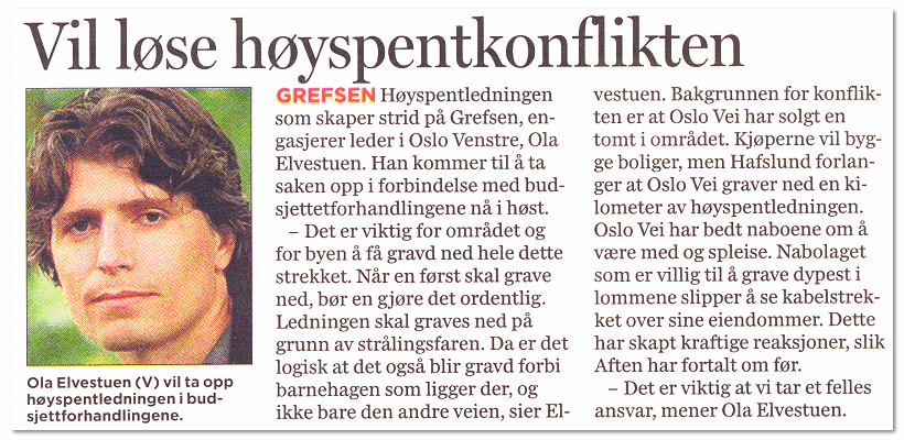 Presseklipp fra Aftenposten 21.09.2006