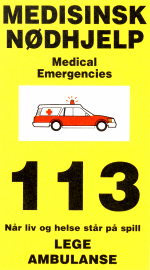 Medisinsk nødhjelp: 113