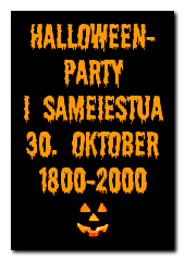 Halloween-party i sameiestua 30. oktober 1800-2000